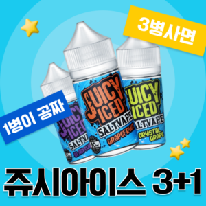 [동일브랜드 3+1]  쥬시아이스 입호흡 액상 30ML
